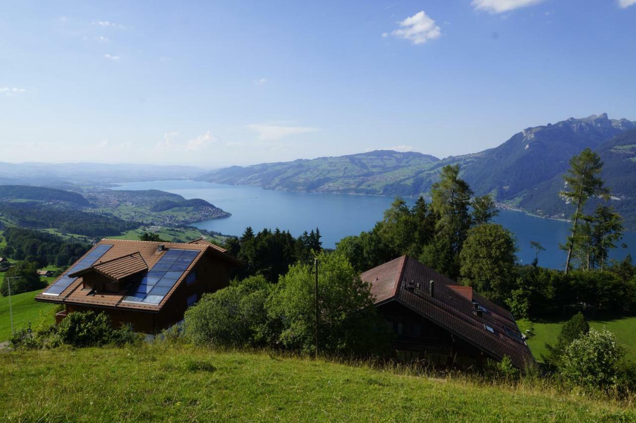 Auszeit-Hotel Z Aeschiried Aeschi Bei Spiez Bagian luar foto